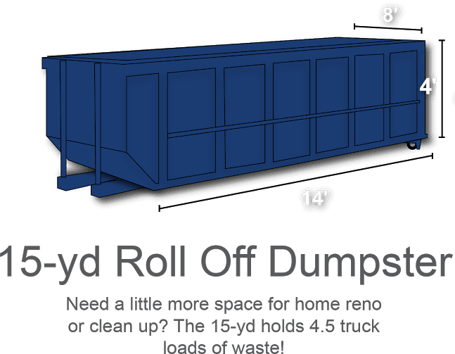 15-yd Roll Off Dumpster