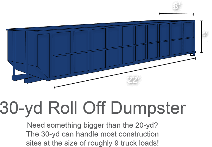 30-yd Roll Off Dumpster